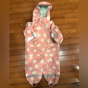 H&M Pink and Mint Rain/Snowsuit
